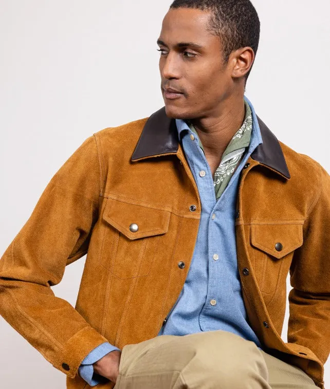 【Fortela】TYPE 3 NAT LEATHER JACKET 麂皮撞色三代皮夾克 sold by Blue Beach Denim product image thumbnail 3