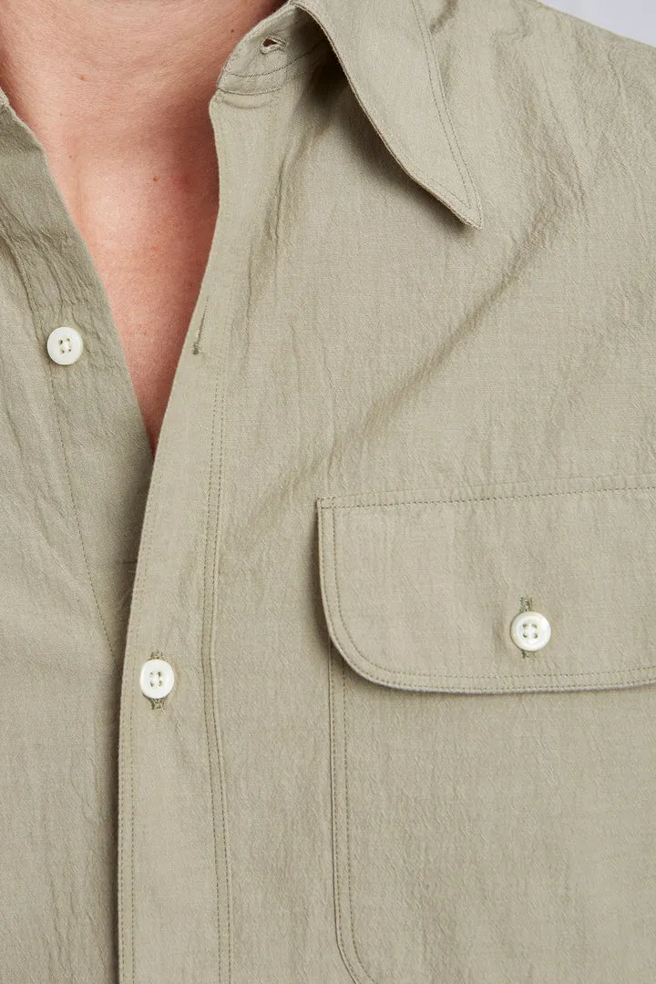 【ABCL Garments】ANTO mug wash sage 3227 休閒水洗口袋襯衫 sold by Blue Beach Denim product image thumbnail 2