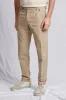 【ABCL Garments】PAUL hemp cotton beige 3217 棉麻細緻條紋休閒西裝長褲 sold by Blue Beach Denim