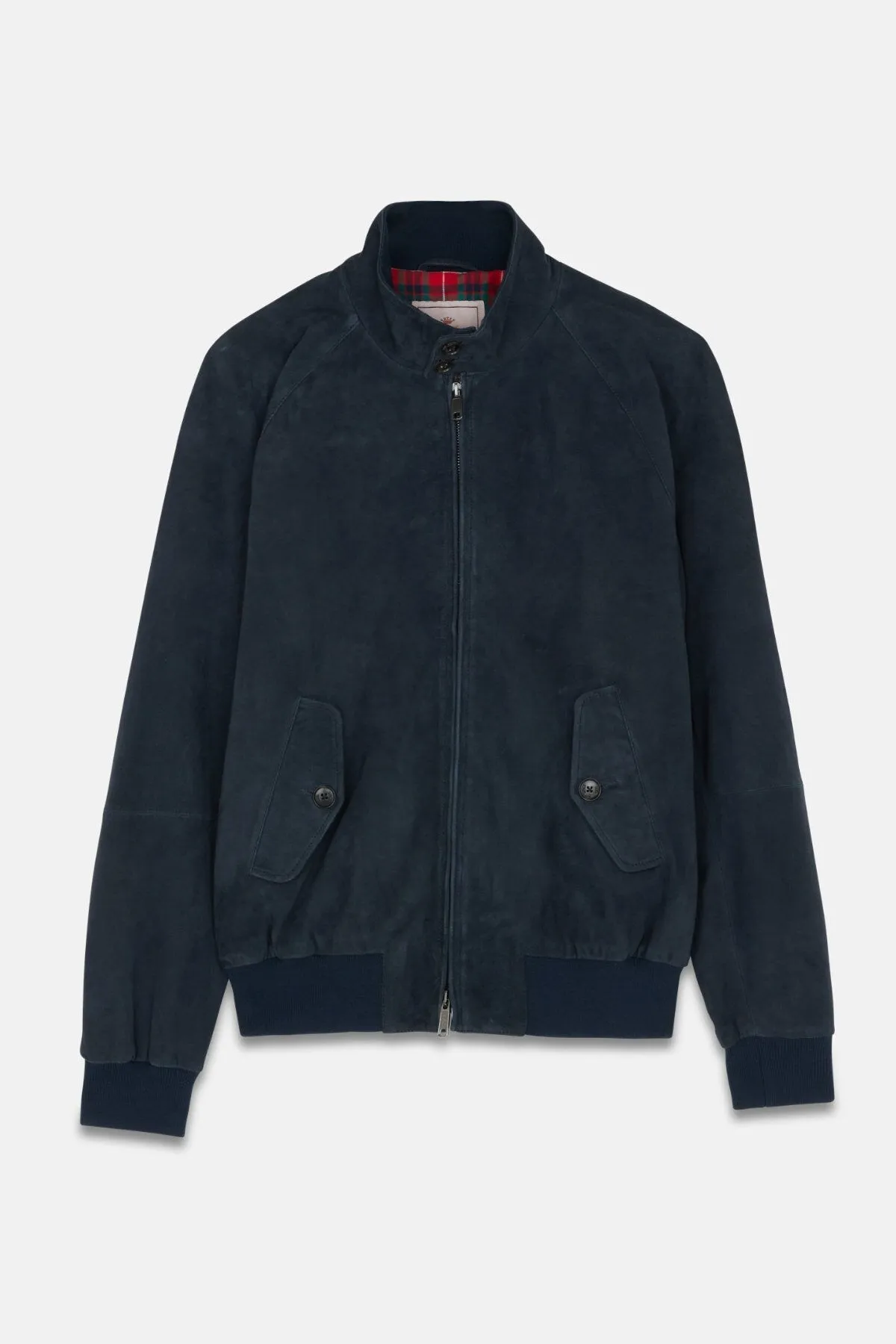 【Baracuta】Suede G9 Leather Jacket Navy 麂皮版G9哈靈頓夾克深海藍 sold by Blue Beach Denim