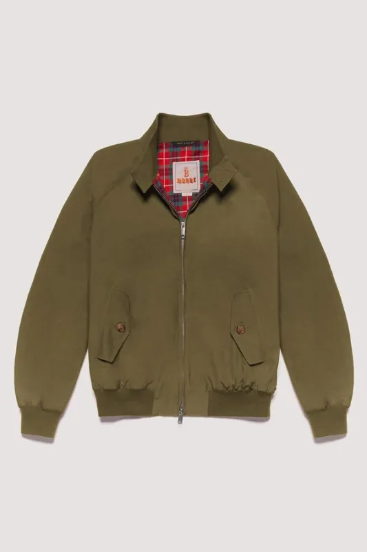 BARBOUR×BARACUTA 24AW Wax Jacket-Olive/M Baracuta Baracuta x Barbour Wax Jacket Olive at CareOfCarl.com