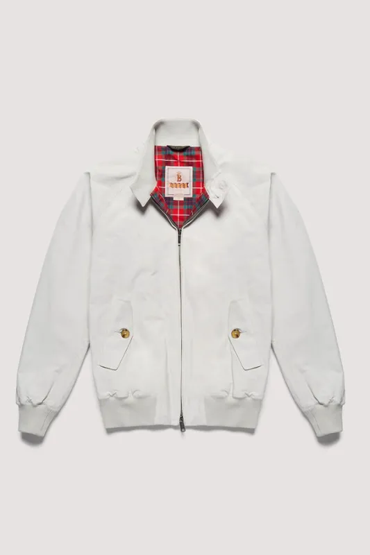 【Baracuta】G9 Harrington Jacket Mist 經典G9哈靈頓夾克迷霧白 sold by Blue Beach Denim