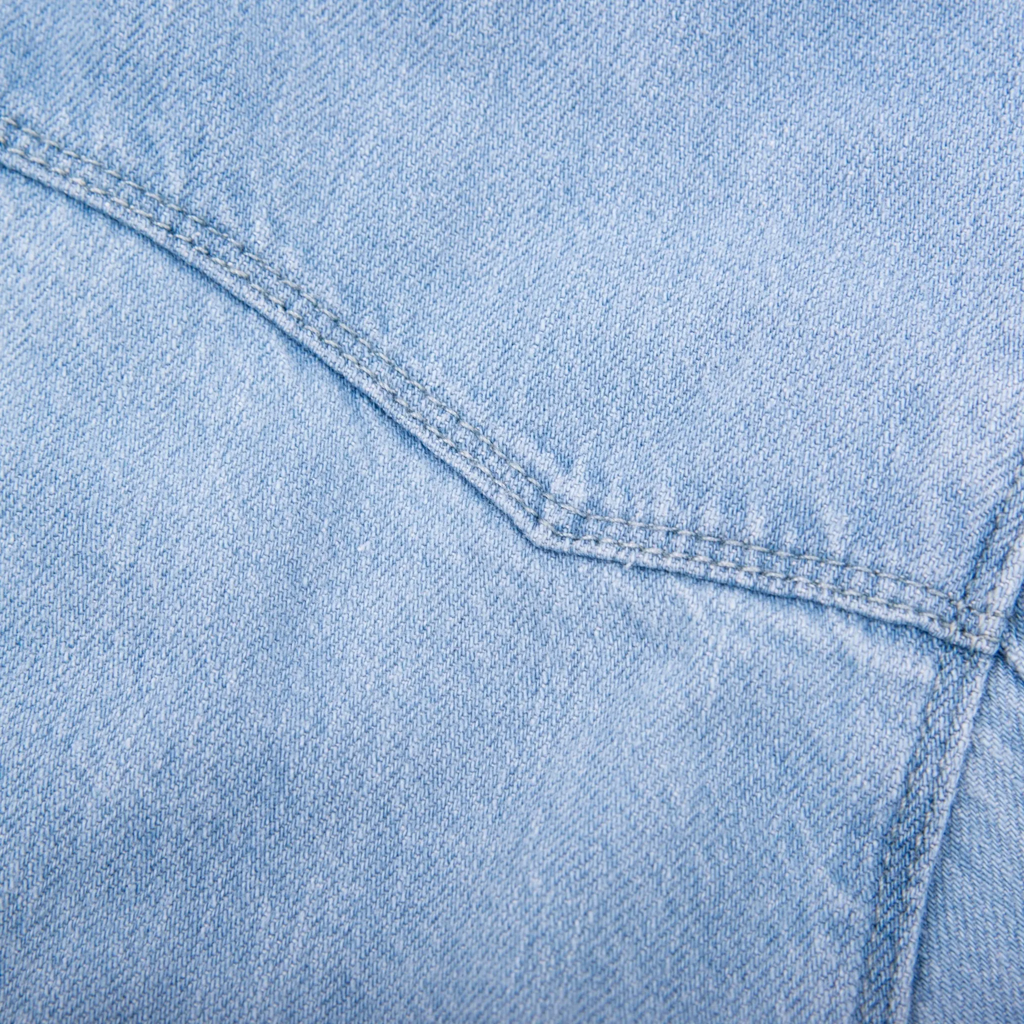 【Freenote】 Modern Western 11 Ounce Bleached Denim Shirt 綠松石淺藍色布邊丹寧襯衫 sold by Blue Beach Denim product image thumbnail 5