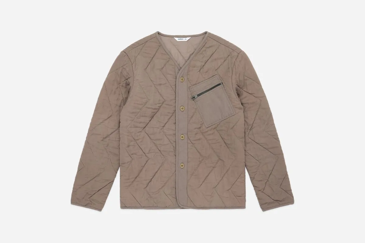 【3sixteen】Liner Jacket Steel / 天絲棉 衍縫夾克 灰鋼色 sold by Blue Beach Denim