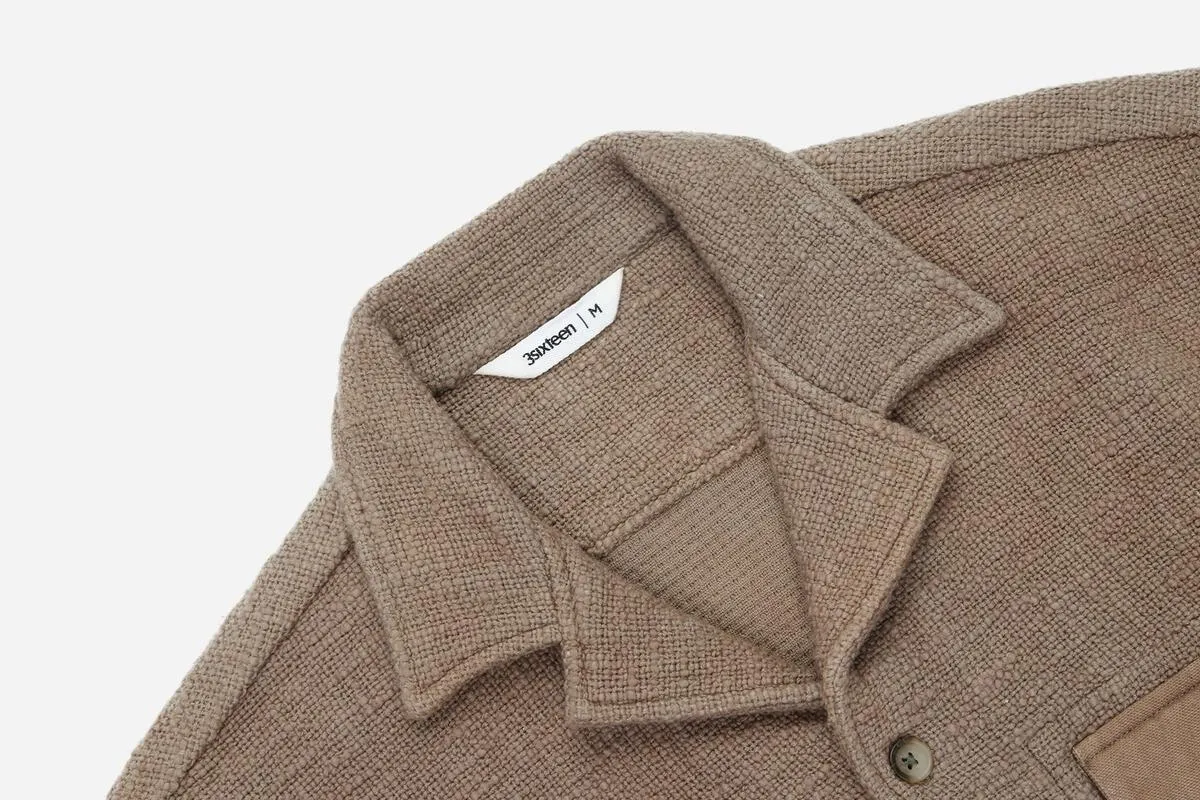 【3sixteen】Field Shirt Moon Rock Slub / 手織布料 月石灰 襯衫外套 sold by Blue Beach Denim product image thumbnail 3