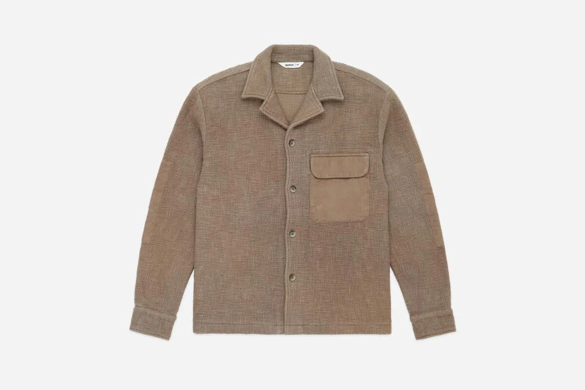 【3sixteen】Field Shirt Moon Rock Slub / 手織布料 月石灰 襯衫外套 sold by Blue Beach Denim