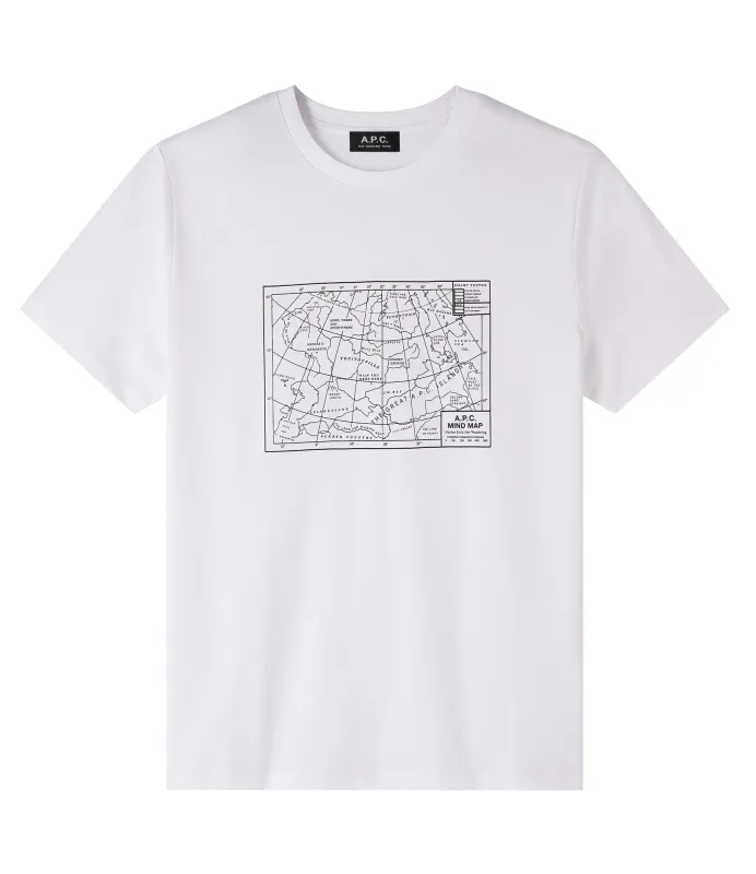 【A.P.C.】Carl T shirt APC map 里程碑地圖 圖Tee sold by Blue Beach Denim