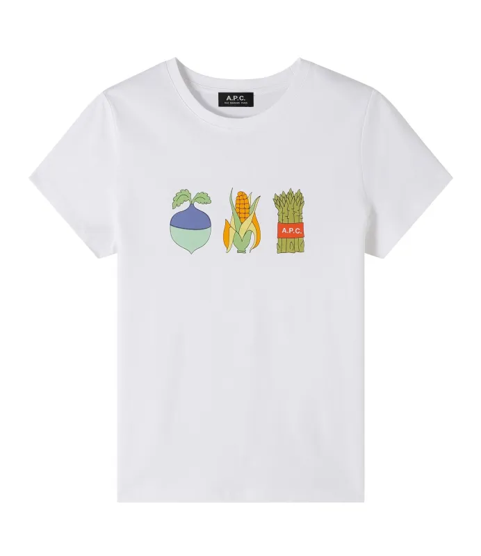 【A.P.C.】Colette T-Shirt 女款蔬菜設計圖Tee sold by Blue Beach Denim