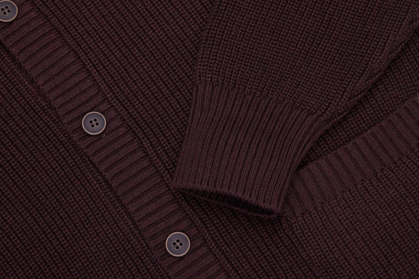 【3sixteen】Pima Cotton Collared Cardigan Burgundy / 頂級匹馬棉 立領開襟衫 sold by Blue Beach Denim product image thumbnail 4