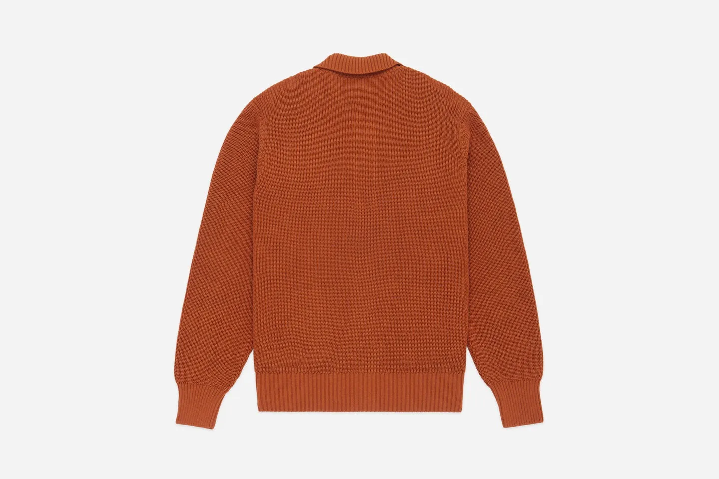 【3sixteen】Pima Cotton Collared Cardigan Rust / 頂級匹馬棉 立領開襟衫 sold by Blue Beach Denim product image thumbnail 2