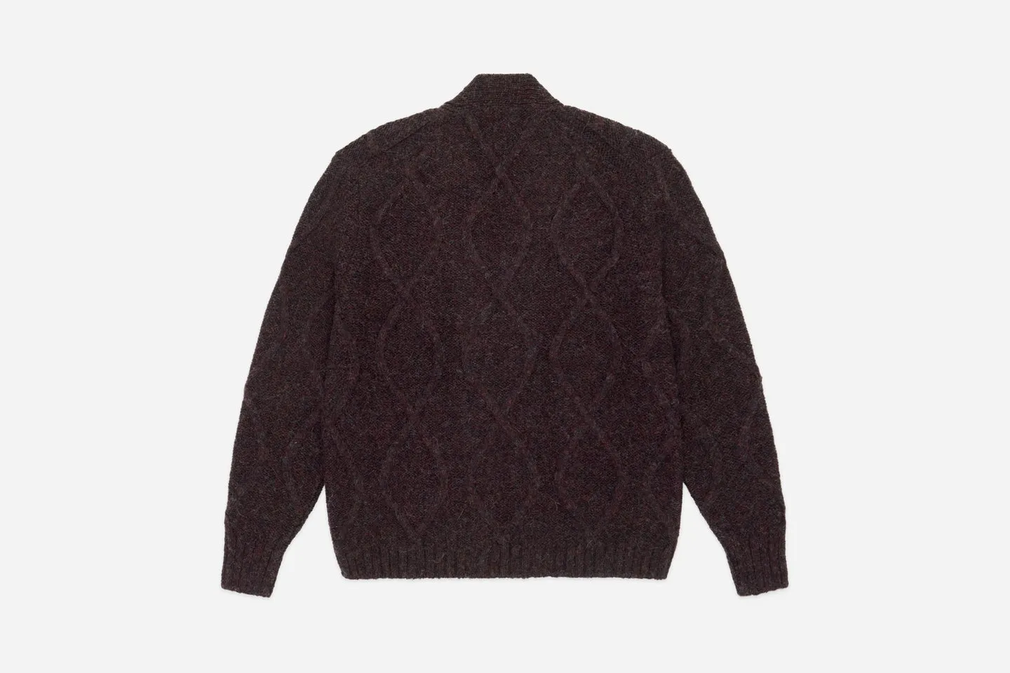 【3sixteen】Alpaca Liner Cardigan Bordeaux 波爾多酒紅羊駝毛開襟衫 sold by Blue Beach Denim product image thumbnail 2