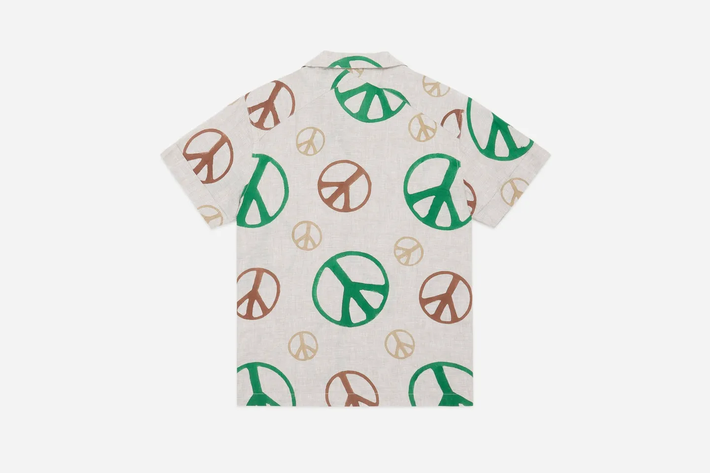 【3sixteen】Vacation Shirt 20th Anniversary Peace Sign / 亞麻襯衫 手印和平符號 sold by Blue Beach Denim product image thumbnail 3