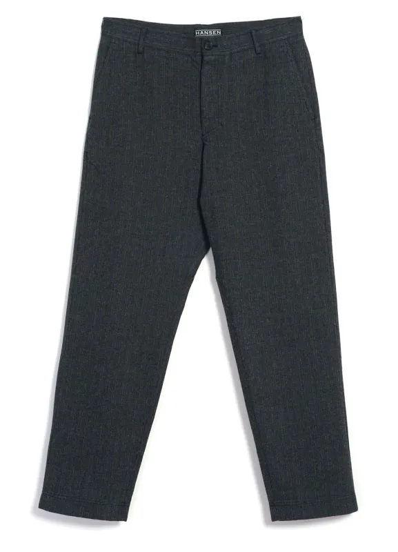 【Hansen Garments】KEN WIDE CUT TROUSERS SEASIDE 復古義大利條紋布 三件式西裝長褲 sold by Blue Beach Denim