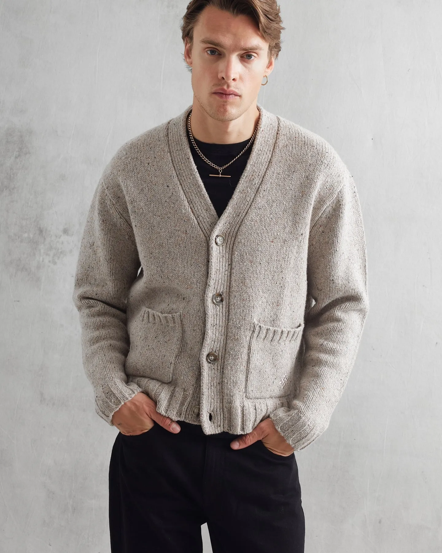 【WAX London】Walker Cardigan 原棉色 開襟羊毛衫 sold by Blue Beach Denim product image thumbnail 2