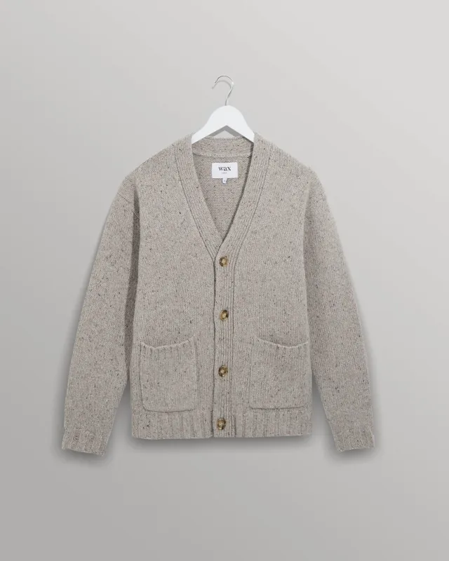【WAX London】Walker Cardigan 原棉色 開襟羊毛衫 made by Wax London