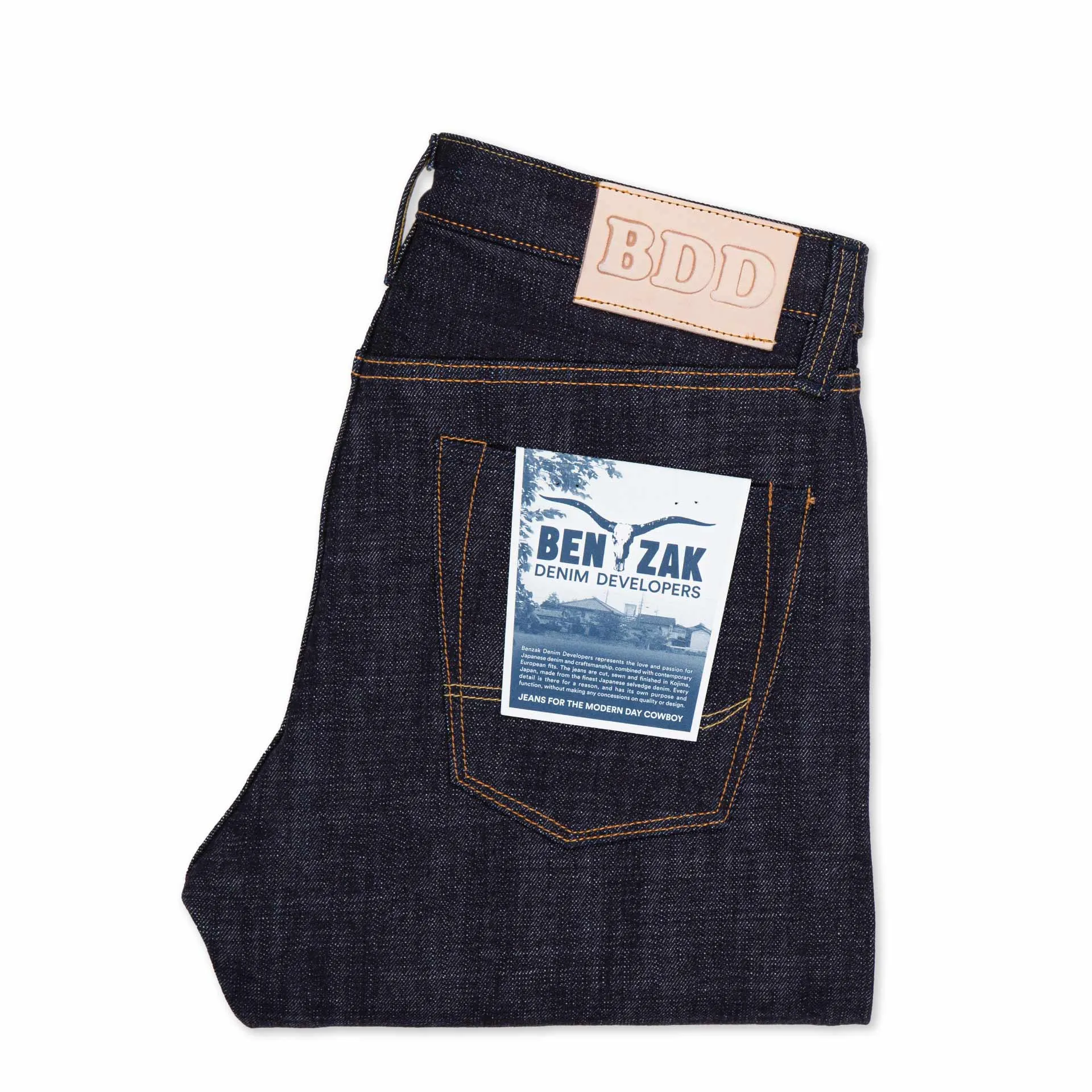 【Benzak Denim Developers】BDD 707 heavy slub 16 oz. RHT/重竹節布料 中腰直筒褲 sold by Blue Beach Denim