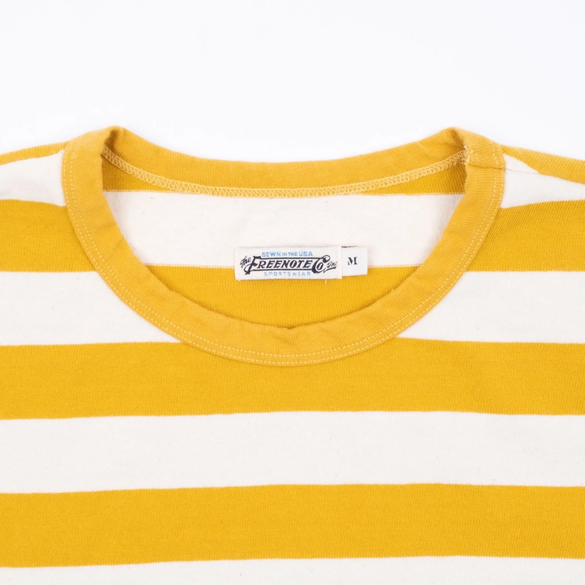 【Freenote】Shifter S/S Tee Mustard Stripe/美式復古布料 芥末黃 條紋短袖T sold by Blue Beach Denim product image thumbnail 4