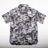 【Freenote】Hawaiian Black Tiger Shirt 黑色百虎麻料夏威夷襯衫 sold by Blue Beach Denim