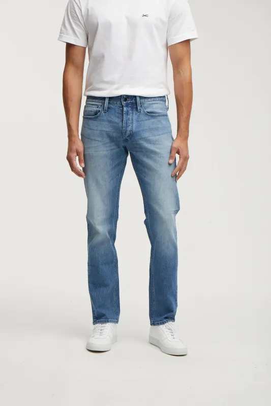 【DENHAM】Ridge ACEMB Slim Straight Jeans / 淺藍刷色 微彈性 修身直筒牛仔褲 sold by Blue Beach Denim
