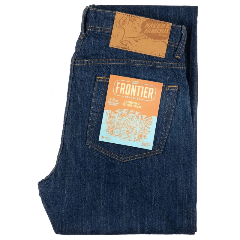 【Naked & Famous】 New Frontier Selvedge 8.75oz / 美國西部時代 未預縮 復古日本布邊布 sold by Blue Beach Denim