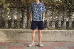 【Universal Works】Road Shirt In Indigo Hand Print Cotton / 印度手印藍染 立體緹花布 50年代開領短袖襯衫 sold by Blue Beach Denim