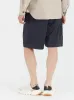 【Universal Works】Pleated Track Short In Stone Paper Touch Cotton / 絲質客製棉布 寬鬆短褲 sold by Blue Beach Denim