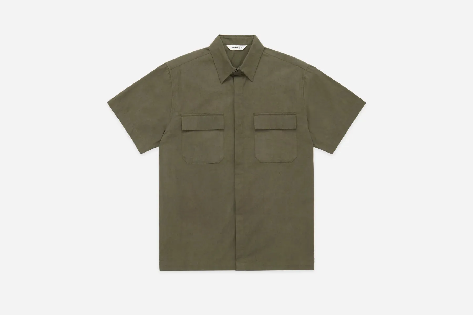 【3sixteen】Garage Shirt Moss Green / 高支數薄棉布 作業員襯衫 sold by Blue Beach Denim