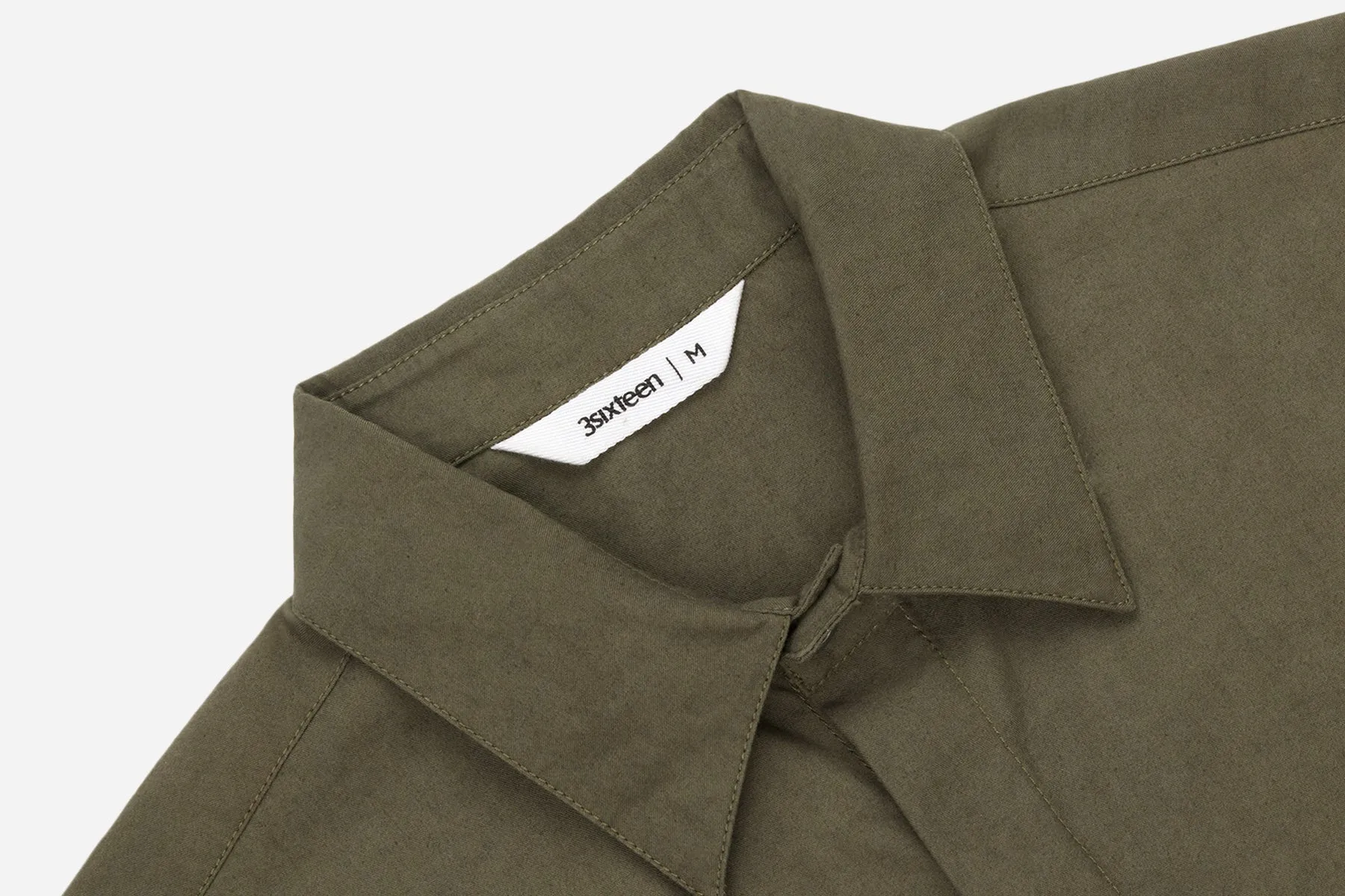 【3sixteen】Garage Shirt Moss Green / 高支數薄棉布 作業員襯衫 sold by Blue Beach Denim product image thumbnail 5