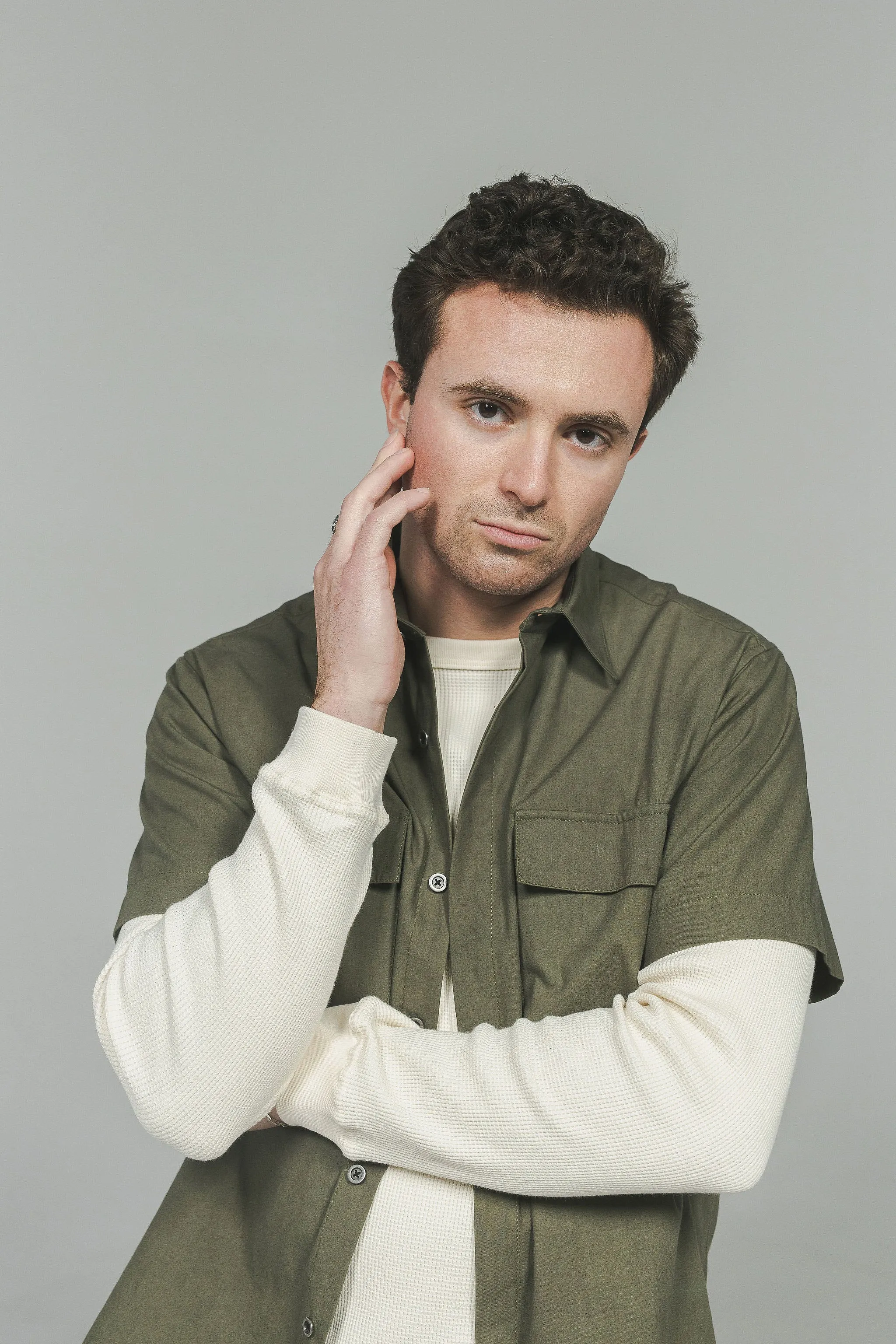 【3sixteen】Garage Shirt Moss Green / 高支數薄棉布 作業員襯衫 sold by Blue Beach Denim product image thumbnail 2