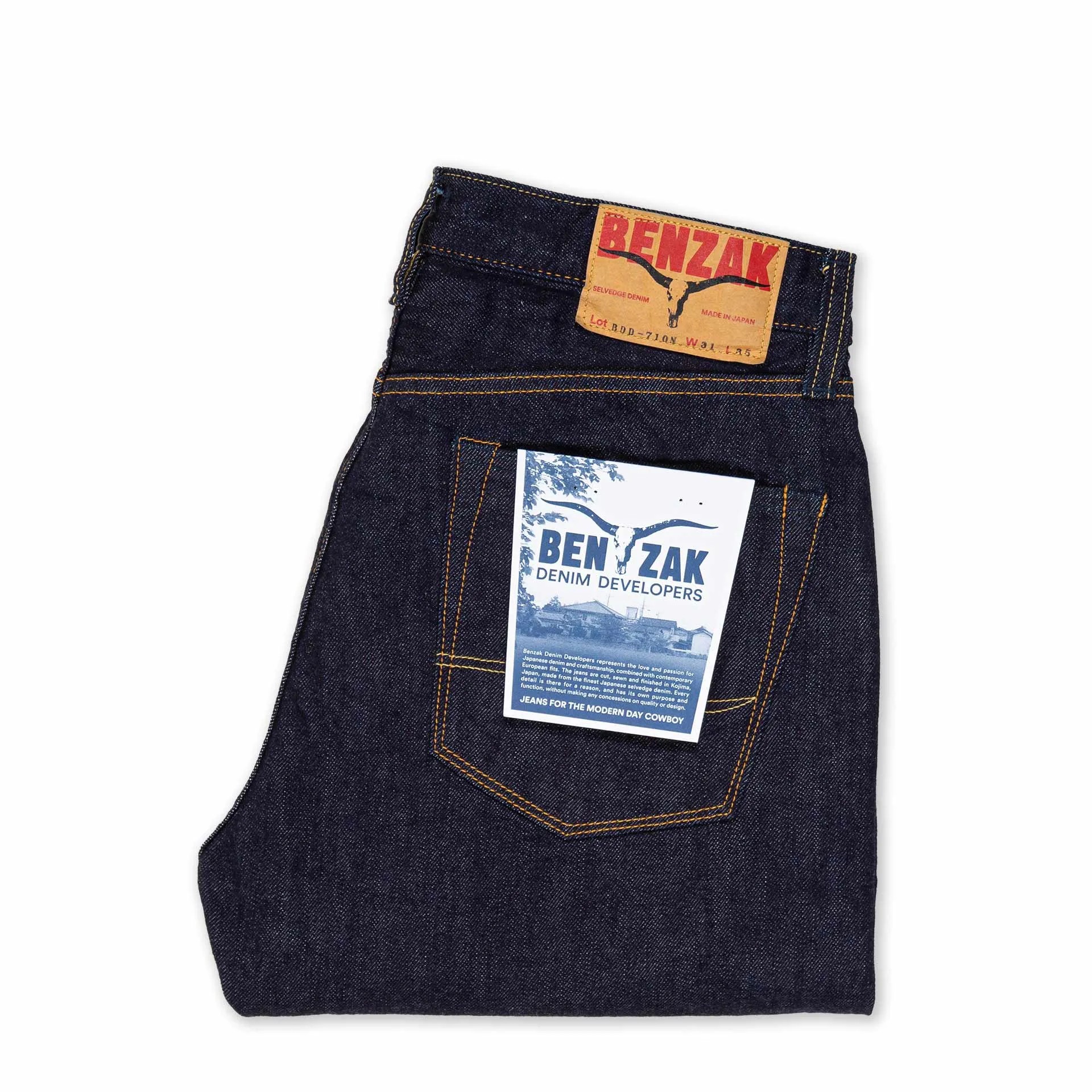 【Benzak Denim Developers】BDD-710N low tension 12oz RHT / 低張力 力織機 頂級赤耳 寬鬆錐形 sold by Blue Beach Denim