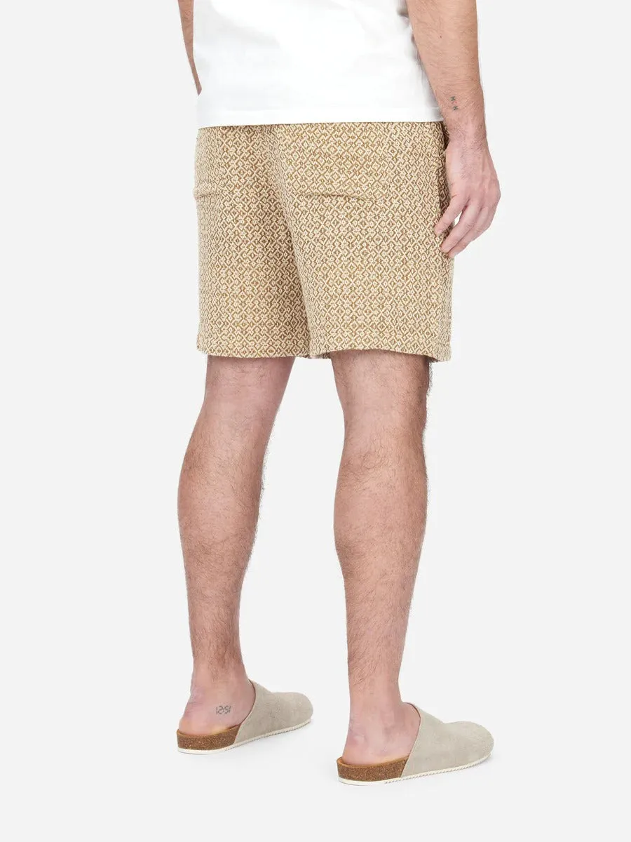 【3sixteen】Drawstring Shorts Nutmeg Jacquard / 特殊設計圖樣緹花 針織休閒短褲 sold by Blue Beach Denim product image thumbnail 5