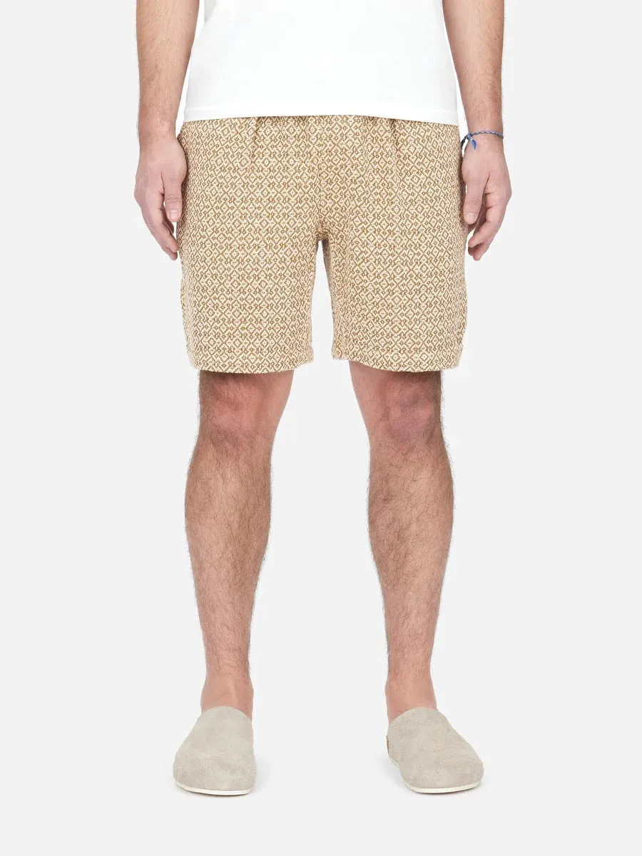 【3sixteen】Drawstring Shorts Nutmeg Jacquard / 特殊設計圖樣緹花 針織休閒短褲 sold by Blue Beach Denim product image thumbnail 2