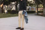 【Fortela】Pences Garbardine Natural / 斜紋布 天然色 合身錐形休閒褲 sold by Blue Beach Denim