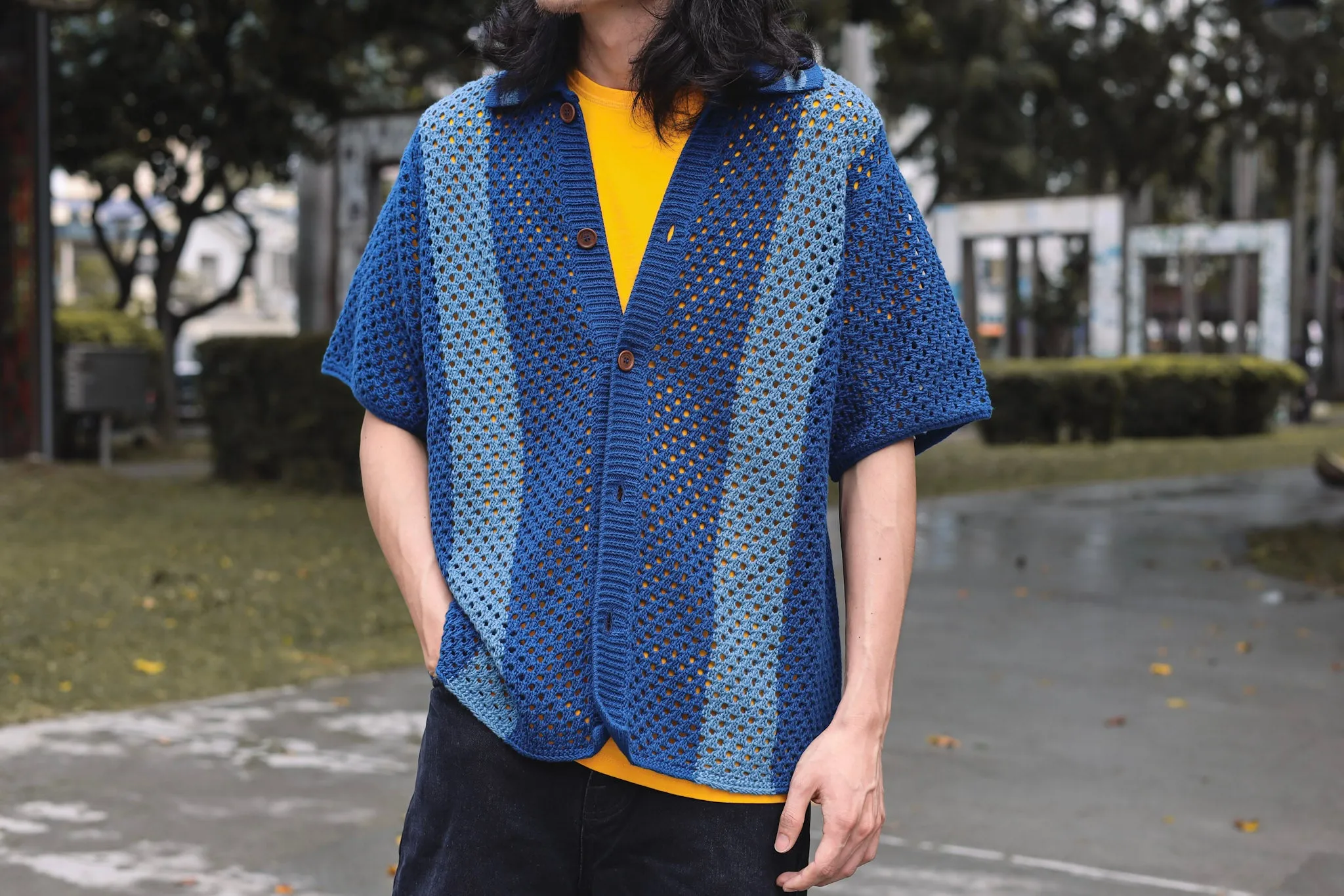 【Nudie Jeans】Fabbe Crochet 原創勾針編織洞洞襯衫 sold by Blue Beach Denim product image thumbnail 2