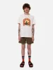【Nudie Jeans】Roy Every Mountain Chalk White 翻山越嶺粉筆白圖Tee sold by Blue Beach Denim