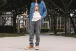 【Nudie Jeans】Roy Every Mountain Chalk White 翻山越嶺粉筆白圖Tee sold by Blue Beach Denim