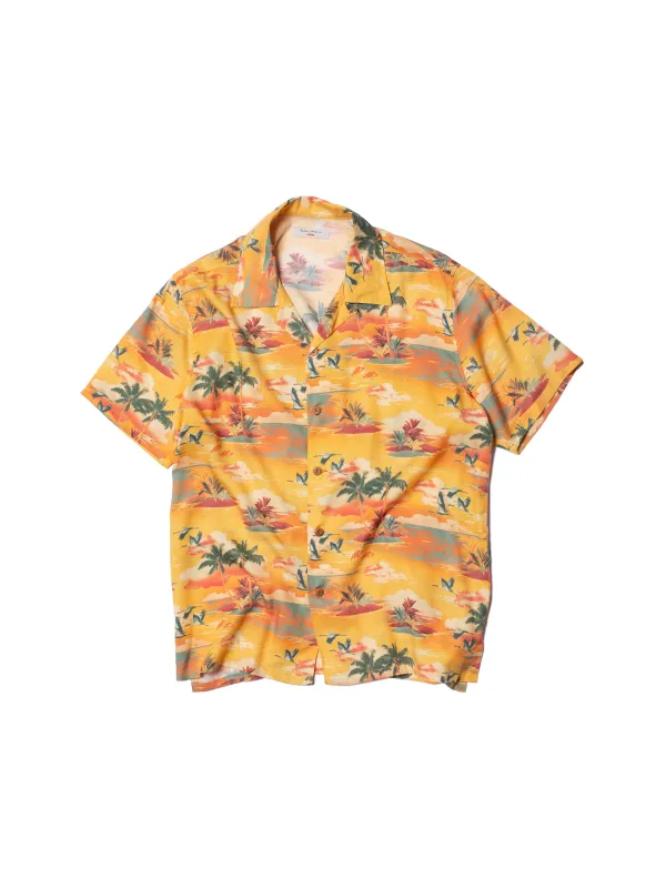 【Nudie Jeans】Arvid Hawaii Sunflower／天絲棉 設計師原創圖樣 夏威夷襯衫 made by Nudie Jeans
