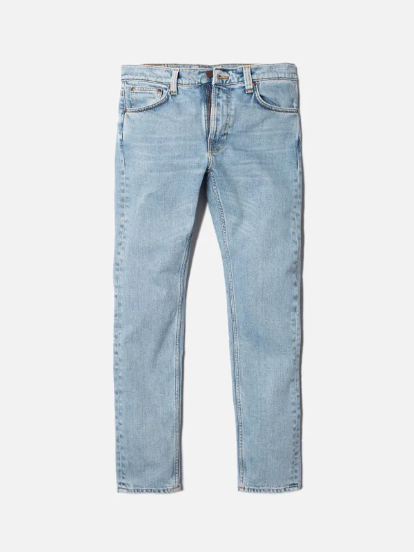【Nudie Jeans】Lean Dean Calm Blues / 止水藍 合身上寬下窄 刷色褲 sold by Blue Beach Denim