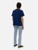 【Nudie Jeans】Lean Dean Calm Blues 止水藍刷色合身上寬下窄牛仔褲褲 sold by Blue Beach Denim