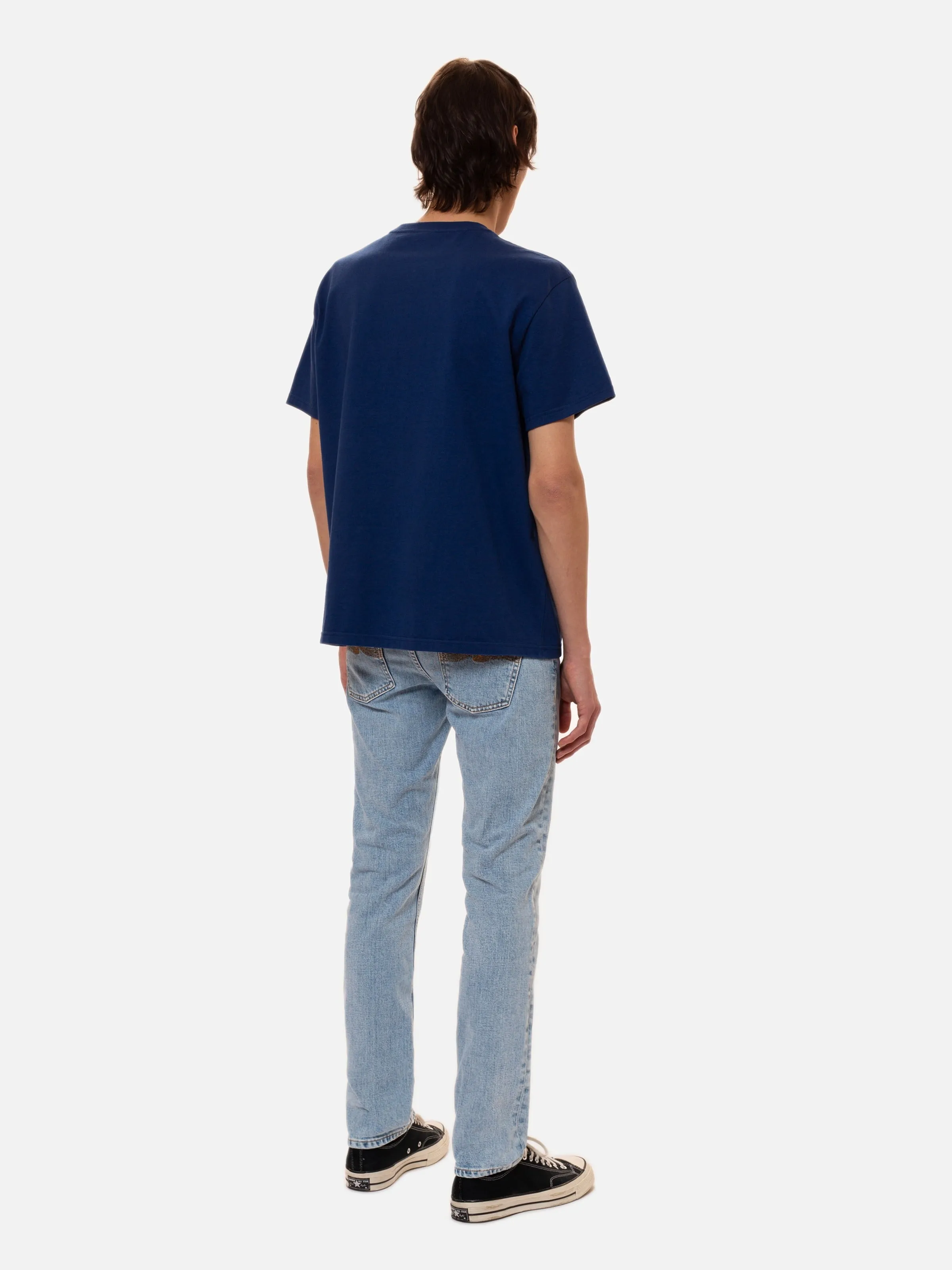 【Nudie Jeans】Lean Dean Calm Blues 止水藍刷色合身上寬下窄牛仔褲褲 sold by Blue Beach Denim product image thumbnail 3