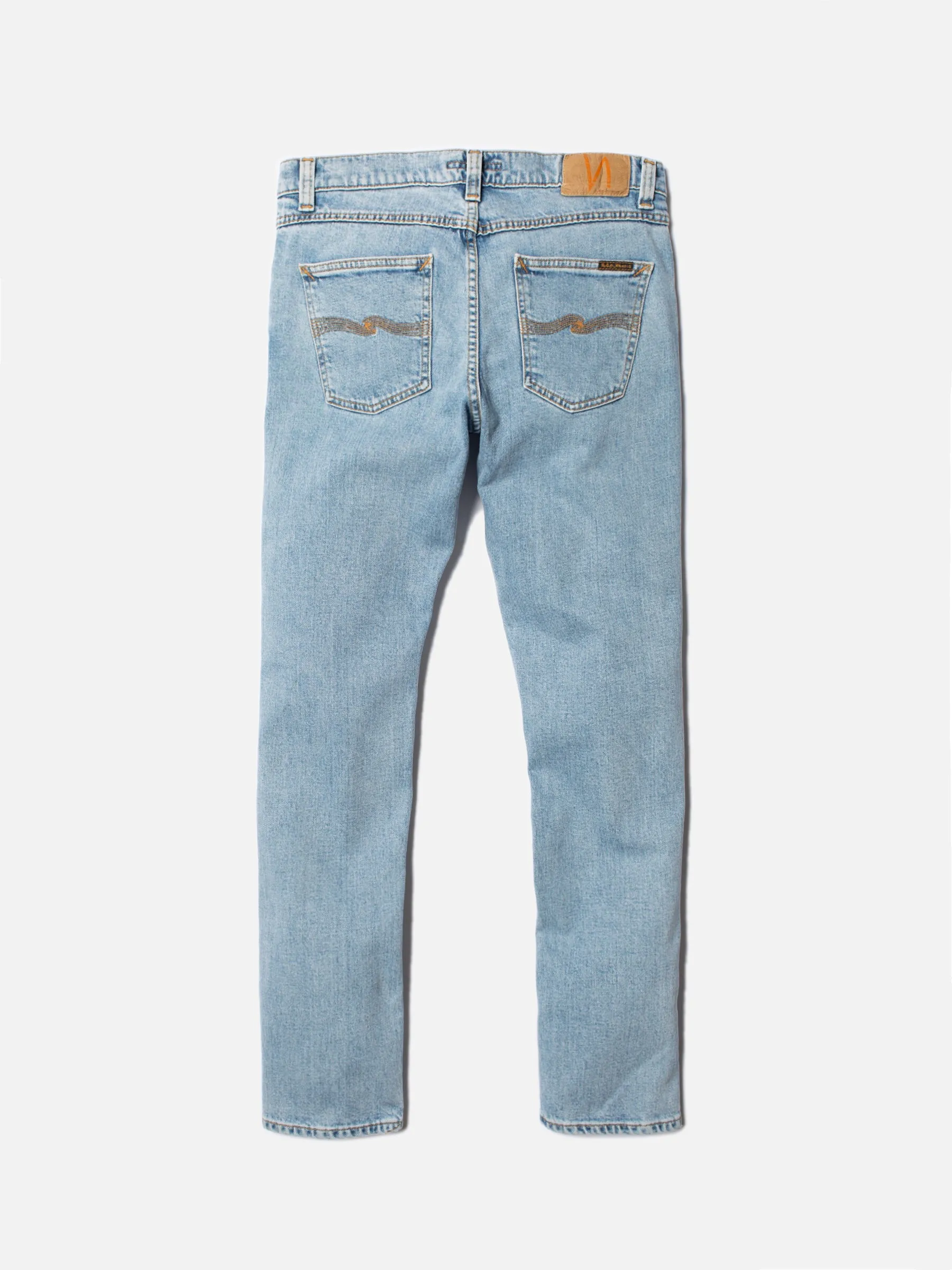 【Nudie Jeans】Lean Dean Calm Blues 止水藍刷色合身上寬下窄牛仔褲褲 sold by Blue Beach Denim product image thumbnail 4