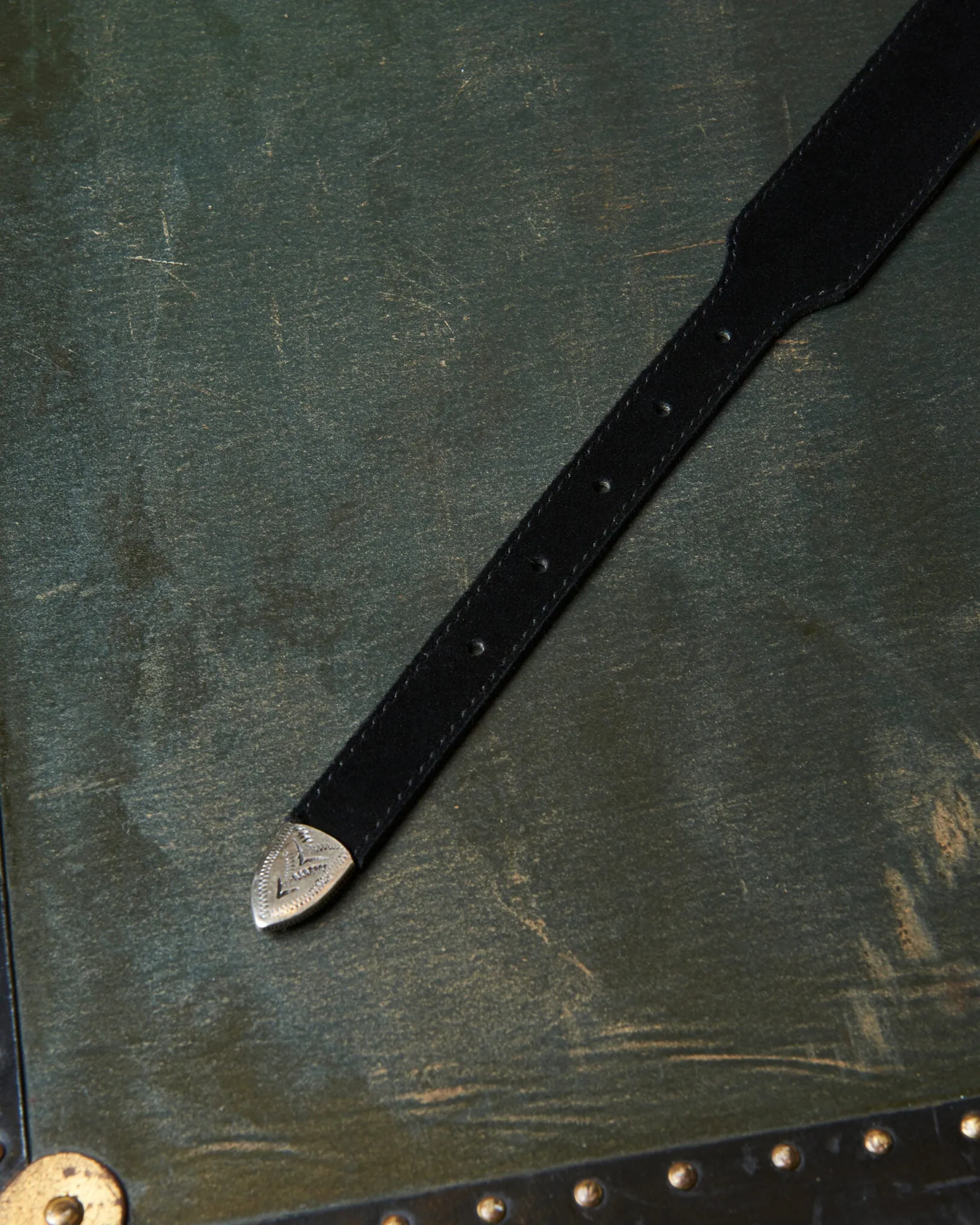 【Fortela】DENVER BELT BLACK 丹佛黑色麂皮西部皮帶 sold by Blue Beach Denim product image thumbnail 3