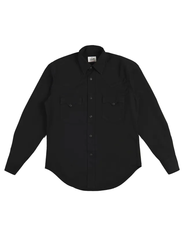 【Fortela】KAYACE Western Shirt Black / 西部珍珠壓釦襯衫 黑色 sold by Blue Beach Denim