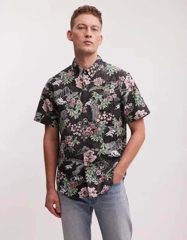 【DENHAM】Denham x Reyn Spooner 聯名款 夏威夷衫 特殊滿版花布料 sold by Blue Beach Denim