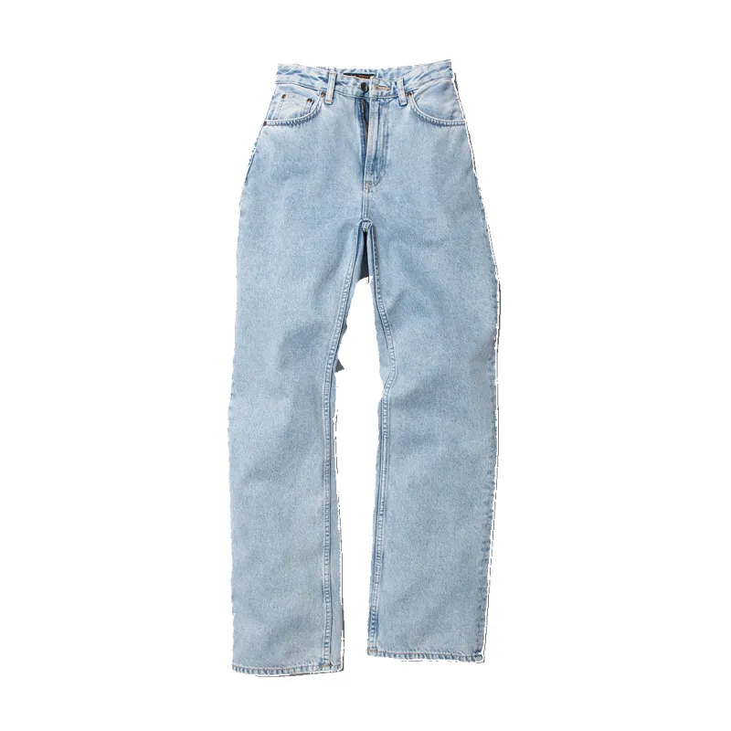 【Nudie Jeans】Clean Eileen Sunny Blue / 女版 日光藍石洗 高腰直筒褲 sold by Blue Beach Denim