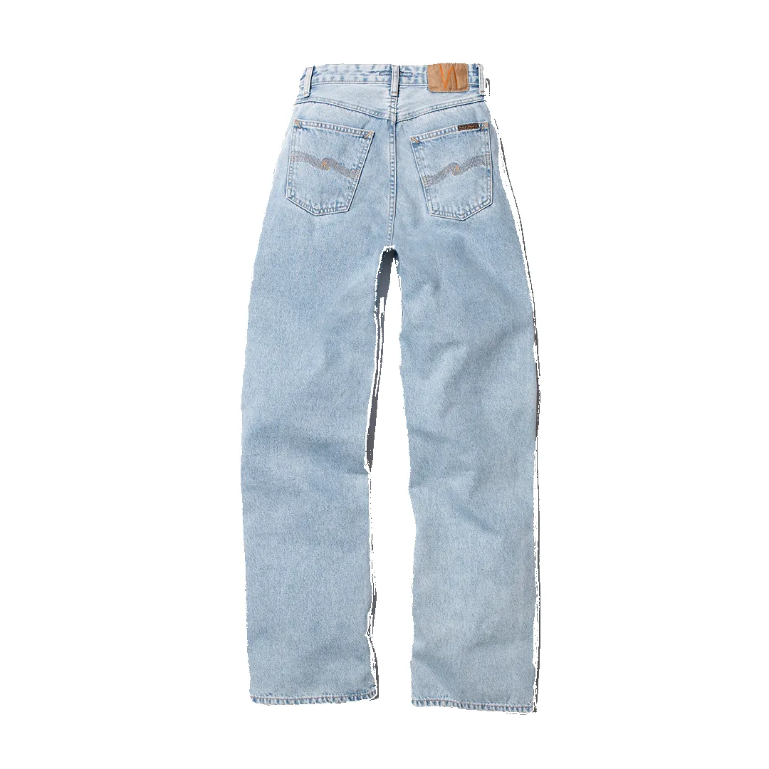 【Nudie Jeans】Clean Eileen Sunny Blue / 女版 日光藍石洗 高腰直筒褲 sold by Blue Beach Denim product image thumbnail 4
