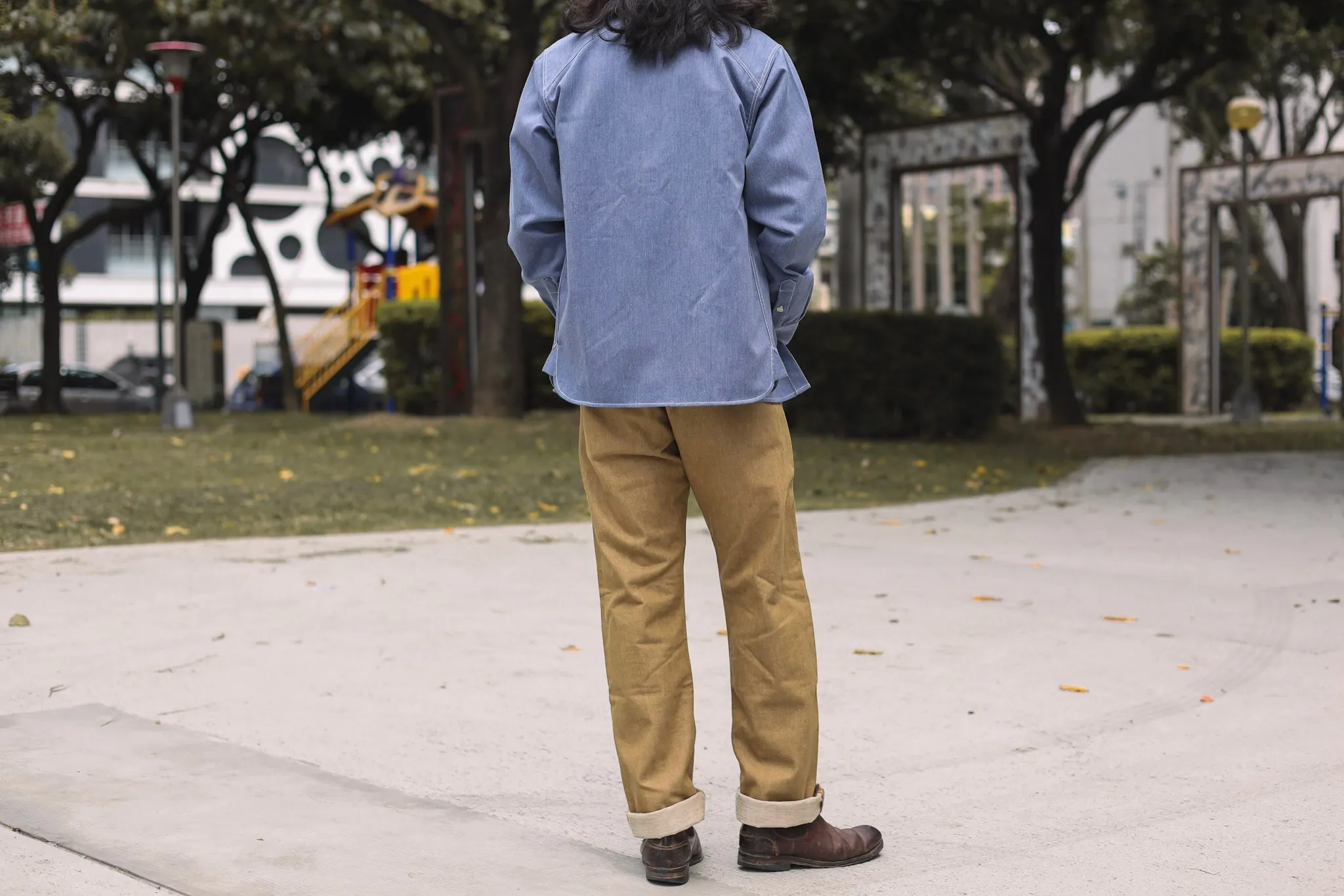 【3sixteen】 Crosscut Western Cerulean Handloom Khadi Denim/手織復古面料丹寧襯衫 sold by Blue Beach Denim product image thumbnail 4