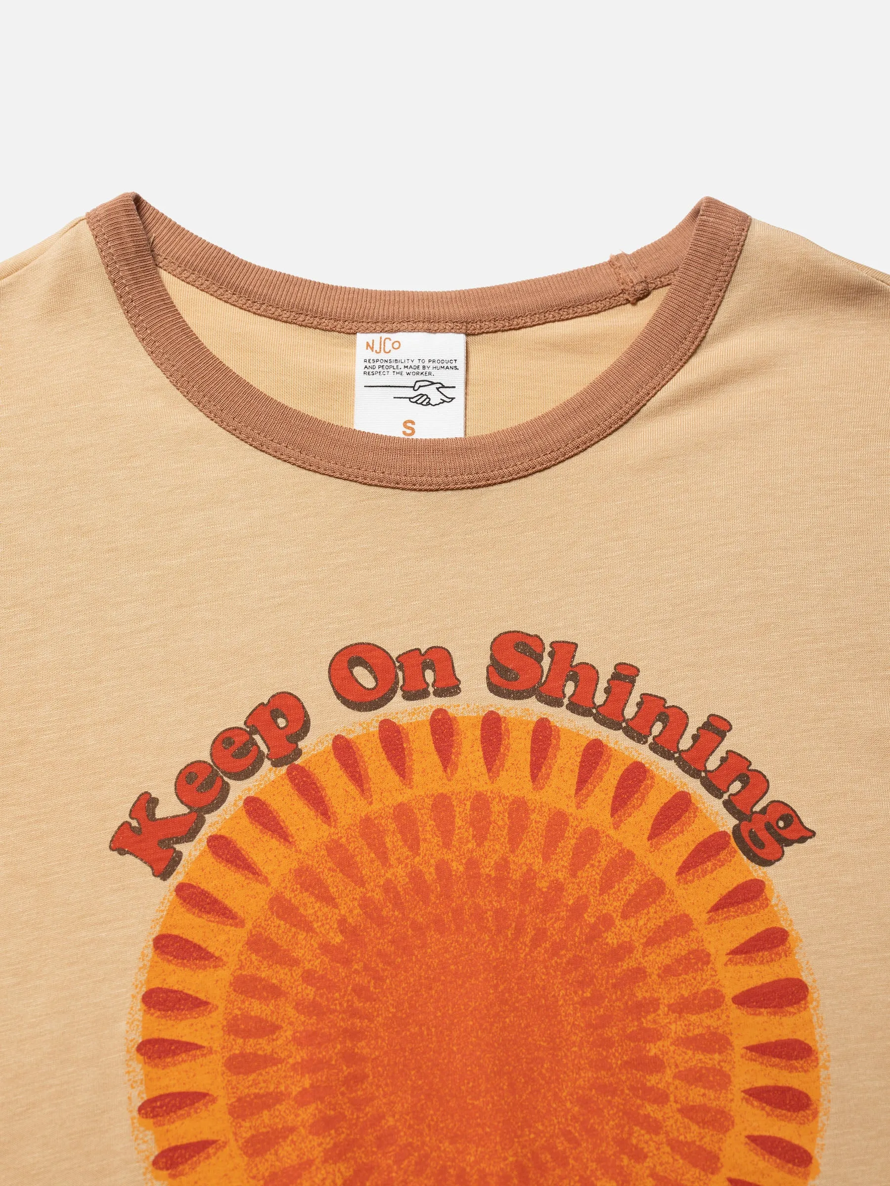 【Nudie Jeans】Lova Sunday Sun Faded Sun 天絲混紡復古圖樣女款短T sold by Blue Beach Denim product image thumbnail 3