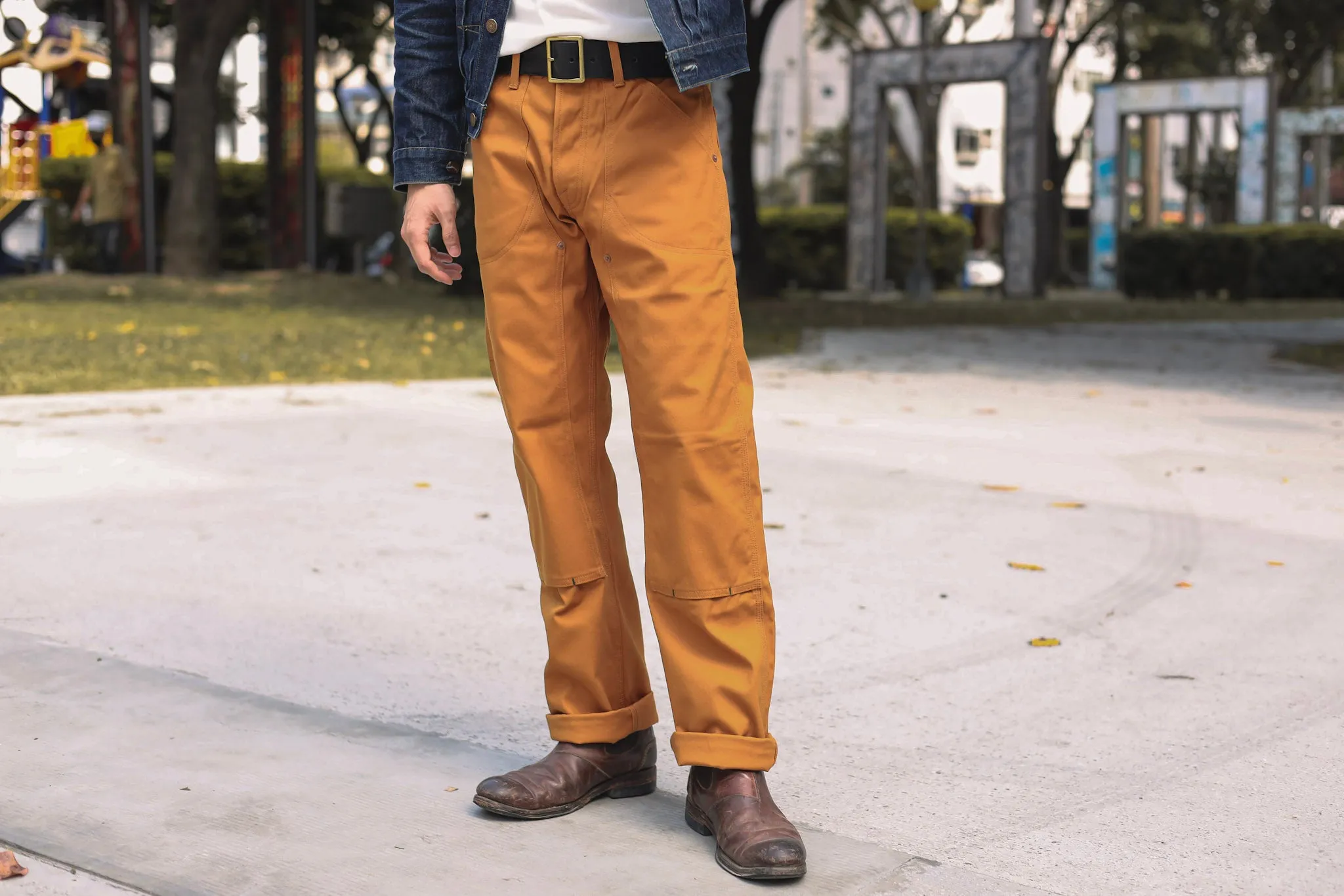【Indigofera】Wendell Pants Wabang Canvas Brown/原創帆布工作褲 sold by Blue Beach Denim product image thumbnail 3