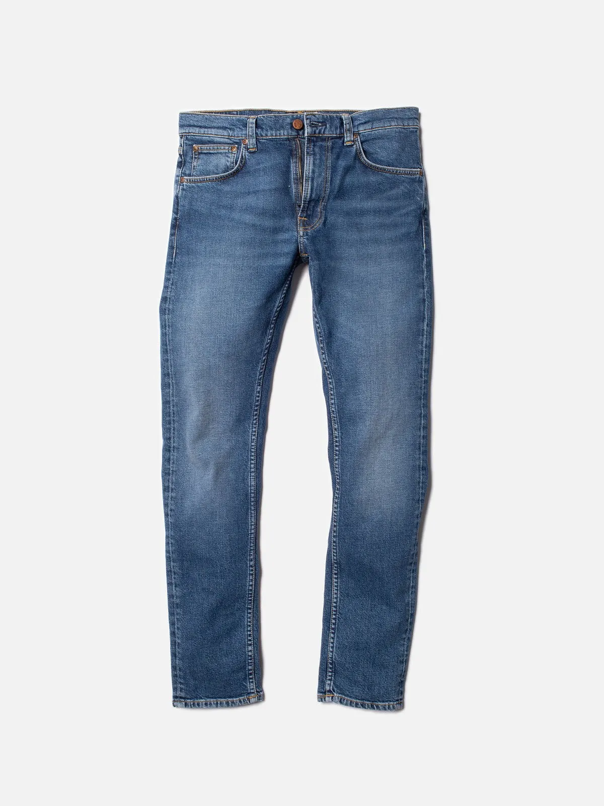 【Nudie Jeans】Lean Dean Blue Mud/13.12oz/合身上寬下窄 sold by Blue Beach Denim